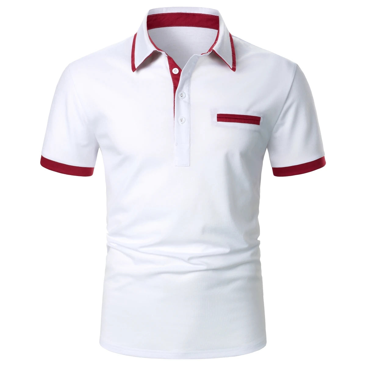 Men T-Shirt Men Short Sleeve T-Shirt Plaid Matching T-Shirt New Business Wear Clothing Casual Fashion Men Tops