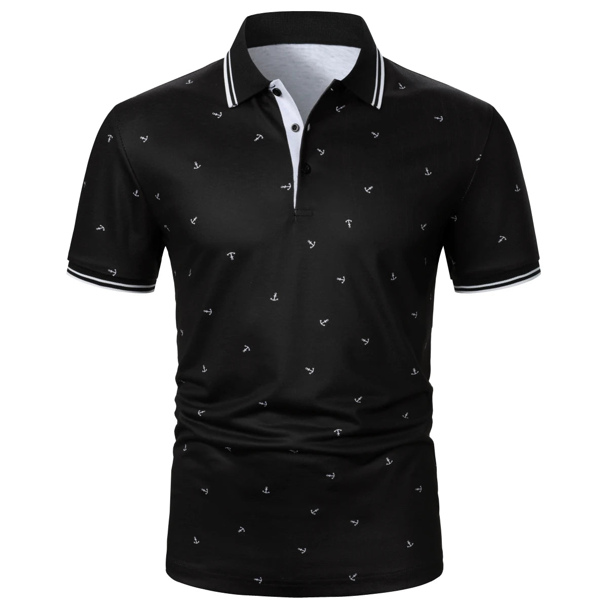 Men T-Shirt Men Short Sleeve T-Shirt Plaid Matching T-Shirt New Business Wear Clothing Casual Fashion Men Tops