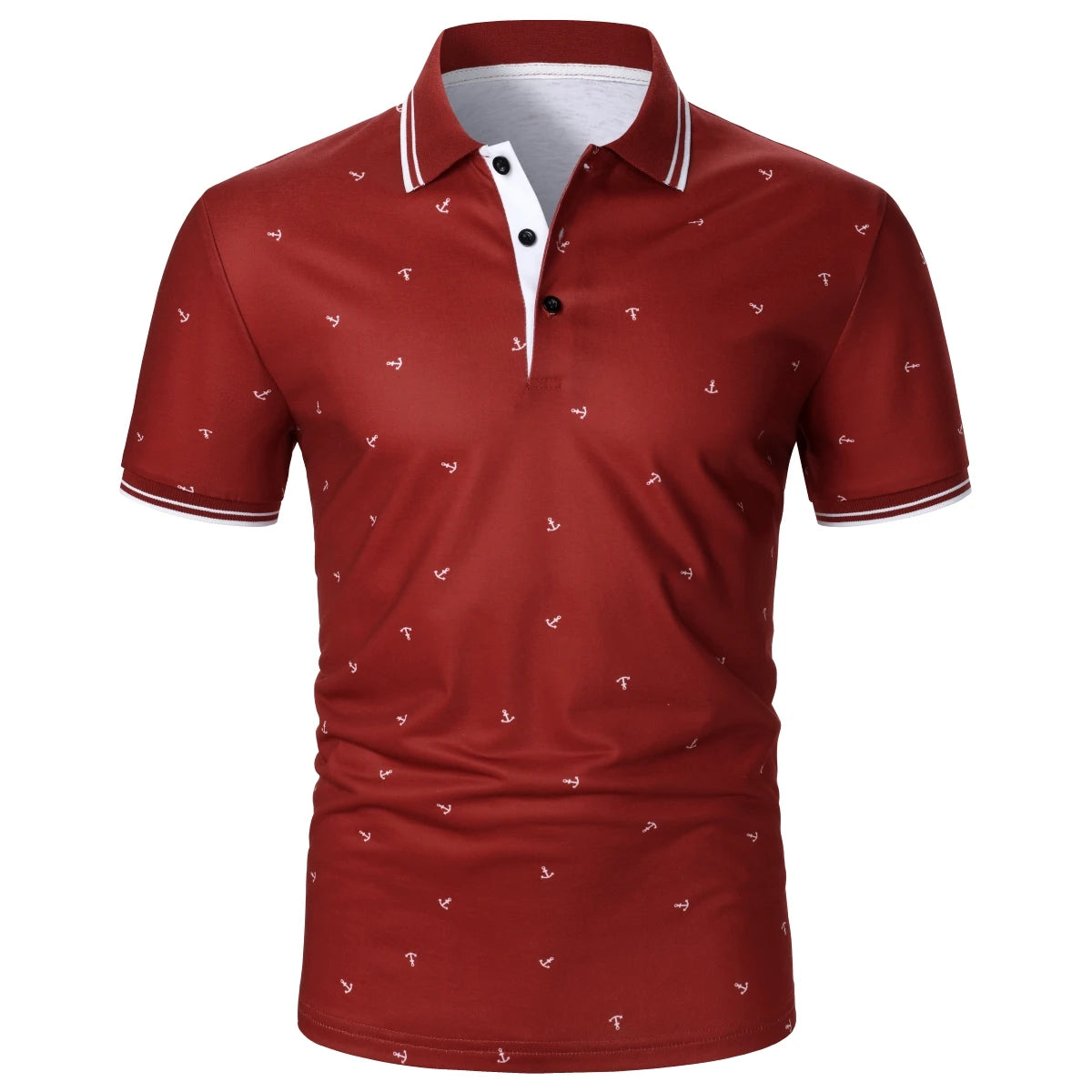 Men T-Shirt Men Short Sleeve T-Shirt Plaid Matching T-Shirt New Business Wear Clothing Casual Fashion Men Tops