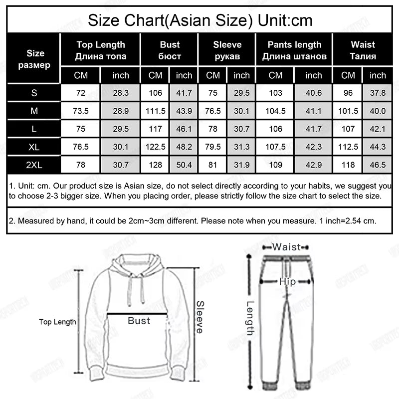 Men Joggers Suit Sets Solid Tracksuit Man Brand Spring Autumn Sport Suit Male Hoodies+ Pants Warm Sportswear Men'S Clothing