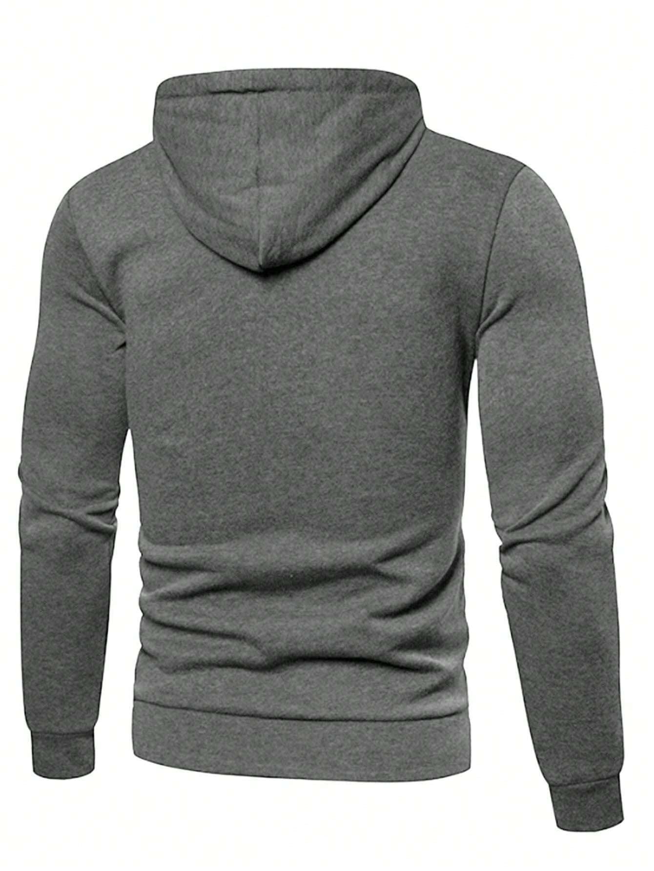 Men'S Hooded Sweatshirt with Dots and Zipper