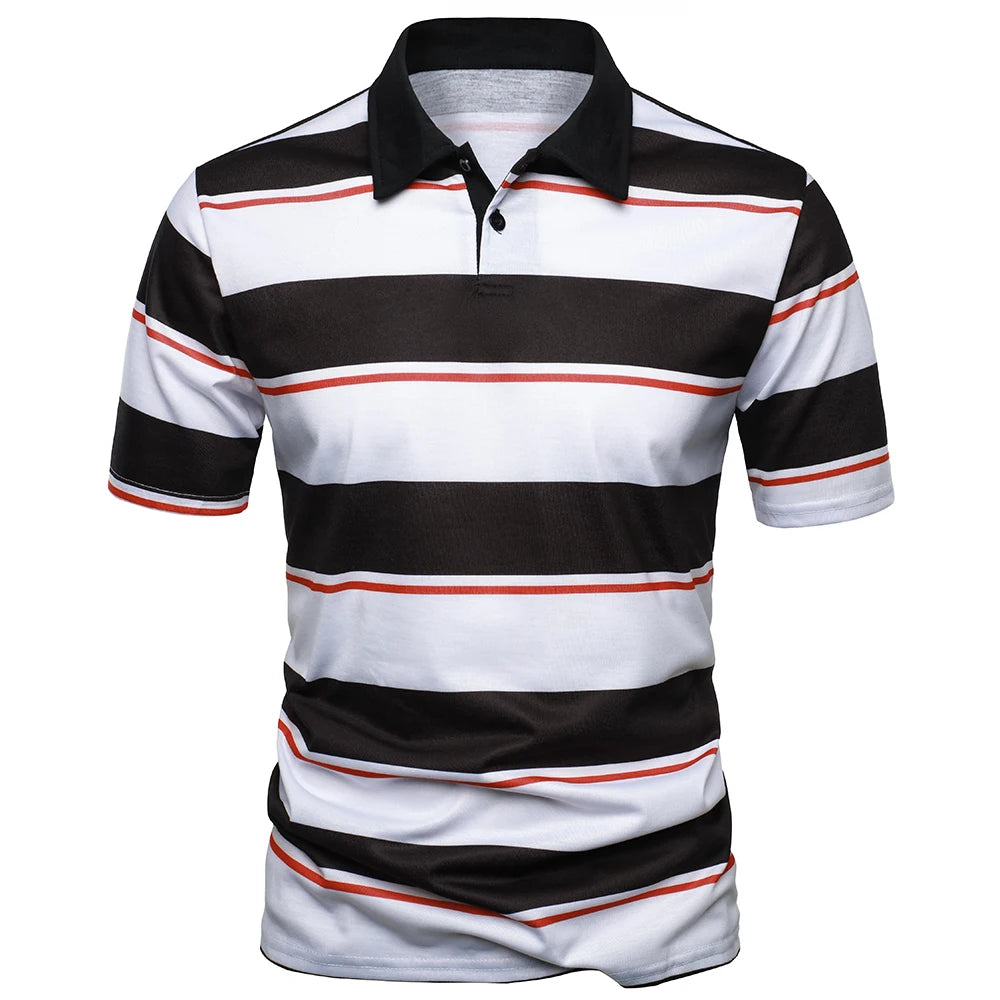 Men T-Shirt Men Short Sleeve T-Shirt Plaid Matching T-Shirt New Business Wear Clothing Casual Fashion Men Tops