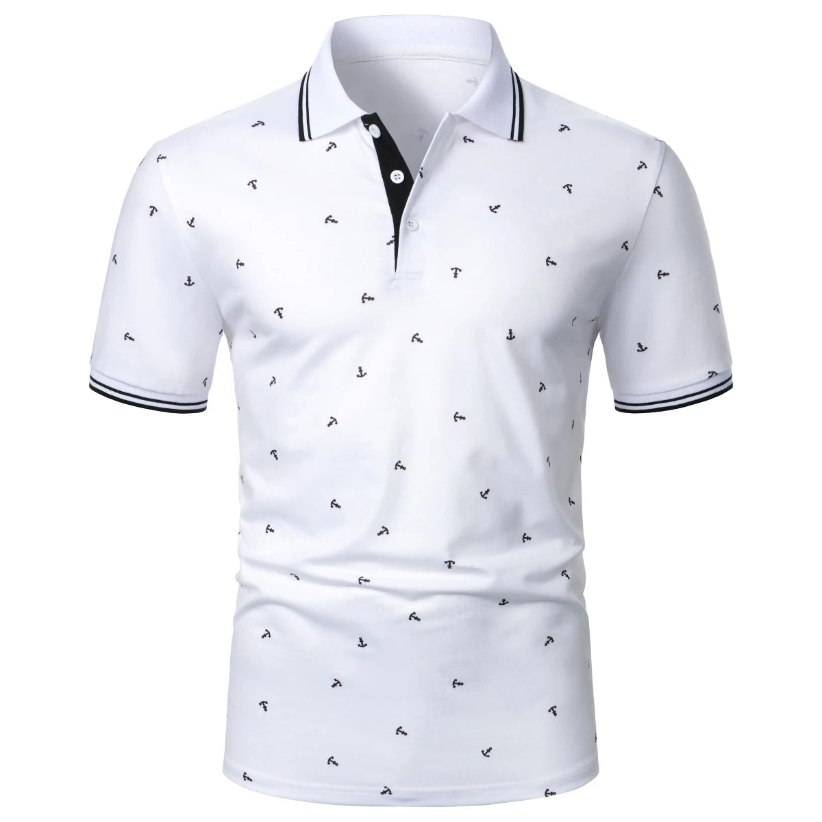 Men T-Shirt Men Short Sleeve T-Shirt Plaid Matching T-Shirt New Business Wear Clothing Casual Fashion Men Tops